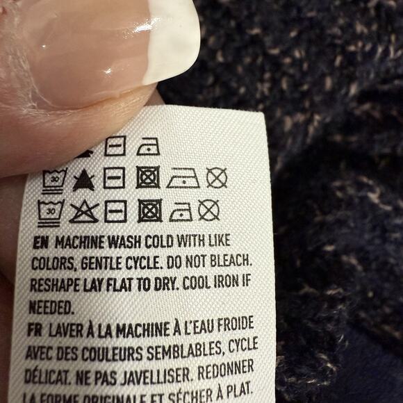 American Eagle Turtleneck Sweater Dress Size S Brown Black Side Hem Zippers NEW - Picture 10 of 12